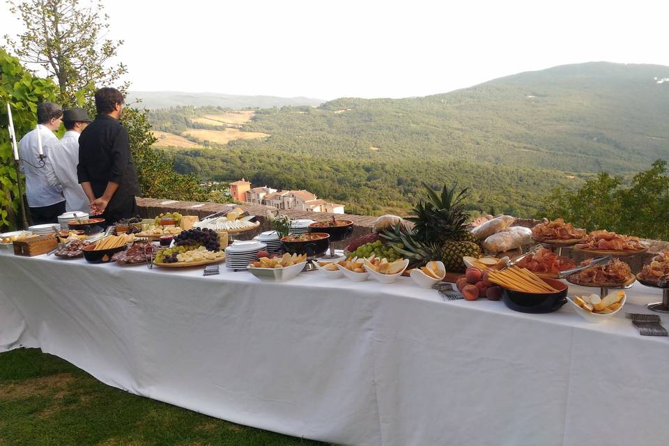 Buffet con vista