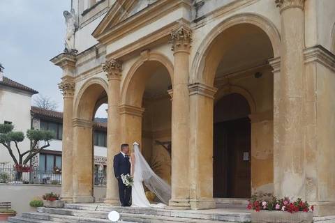 Wedding in Vespa