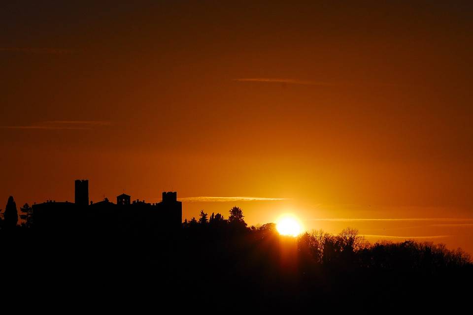 Il castello al tramonto