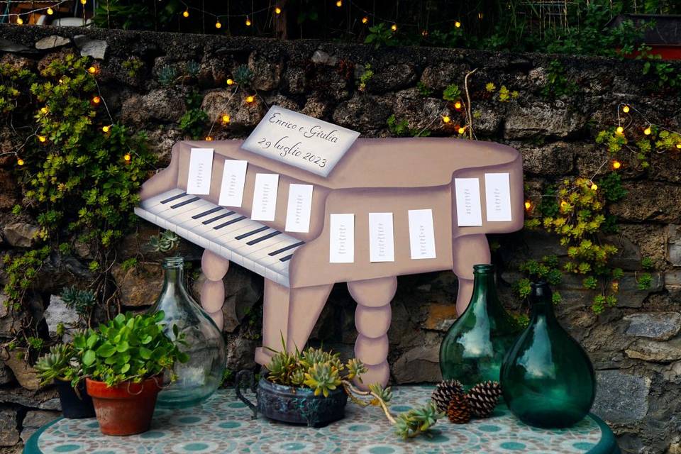 Tableau mariage pianoforte