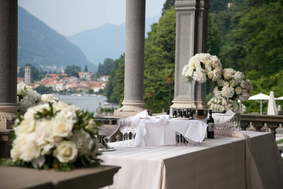 Decoración boda Lago de Como