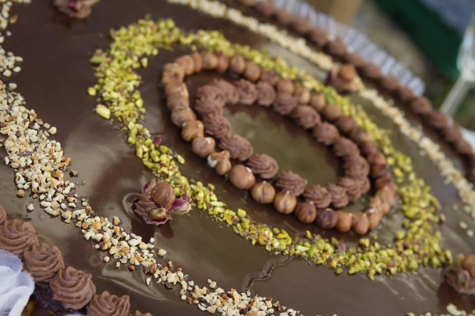 Torta nuziale cioccolato