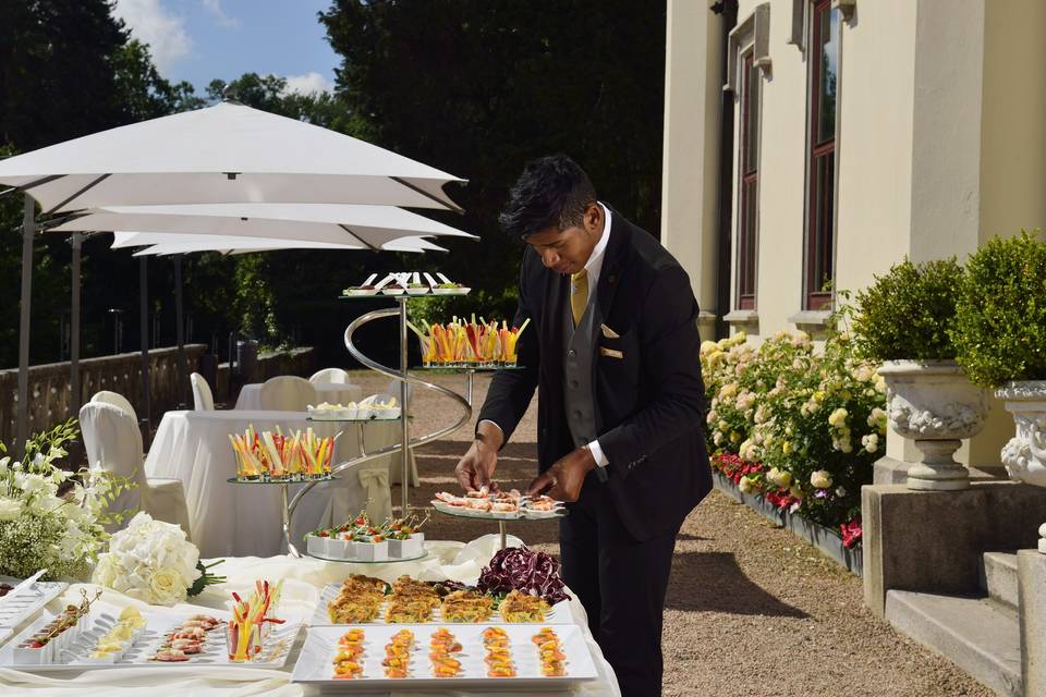 Finger food in terrazza