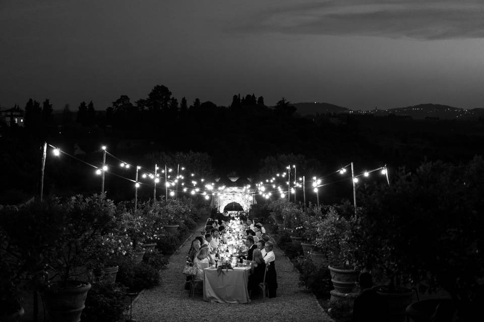 Cena in giardino