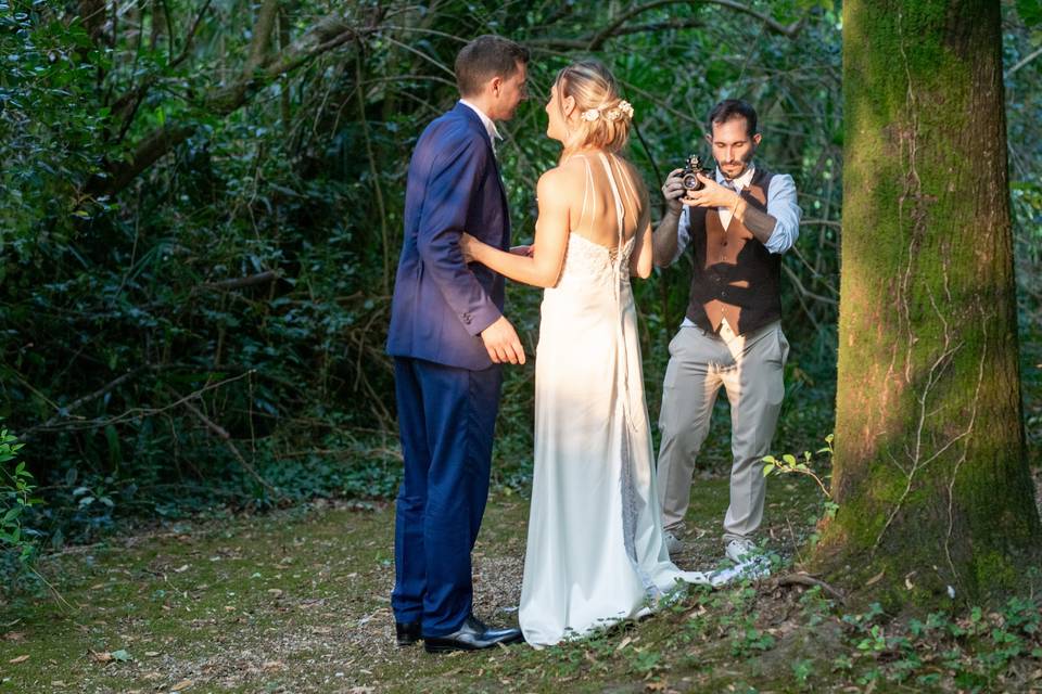 Servizio sposi nel bosco