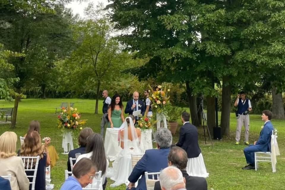 Cerimonia nel parco