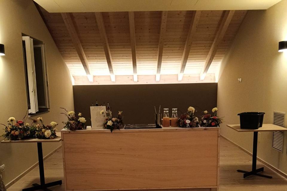 Open bar nel salone