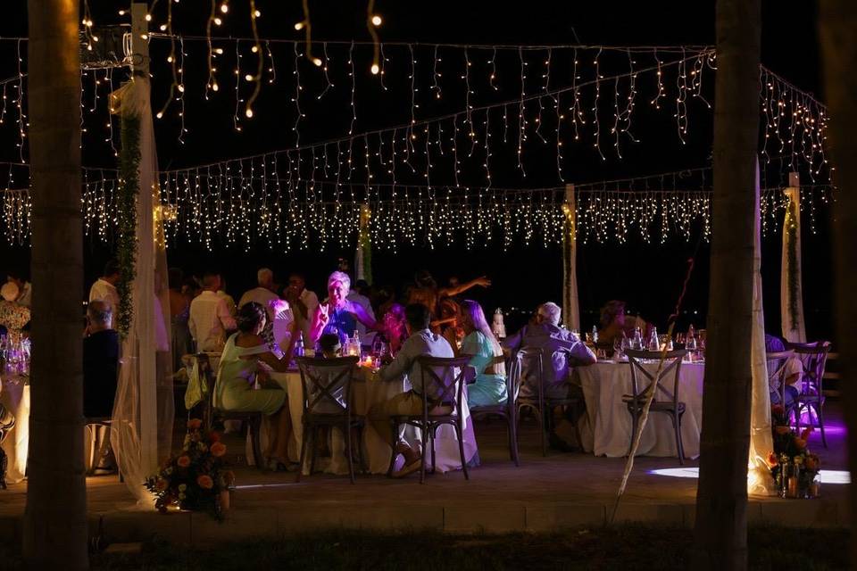 Sala con cielo stellato
