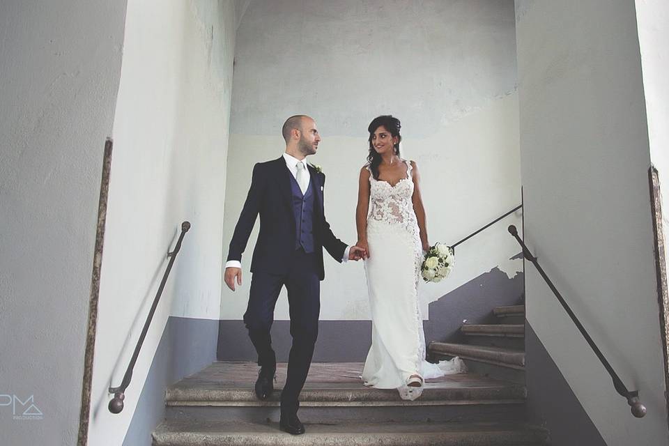 Wedding bride and groom