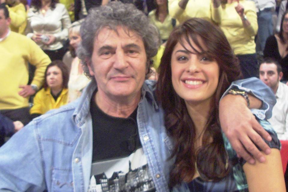 Sara con Fausto Leali