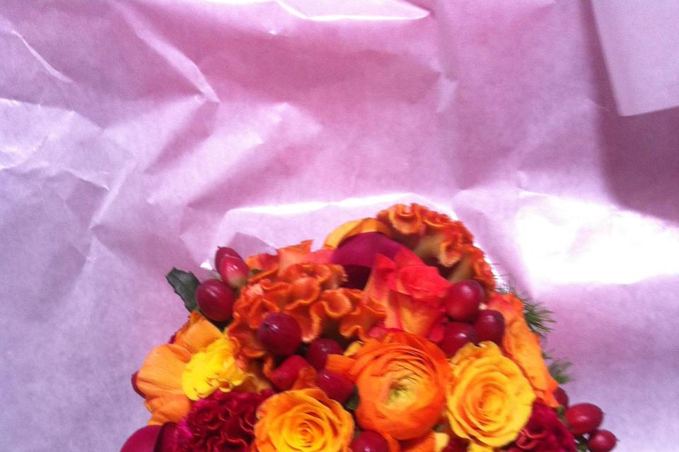 Bouquet sposa palette autunno