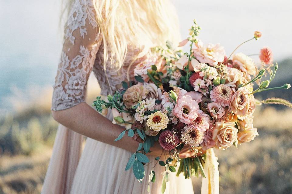 Bouquet country chic+ abito