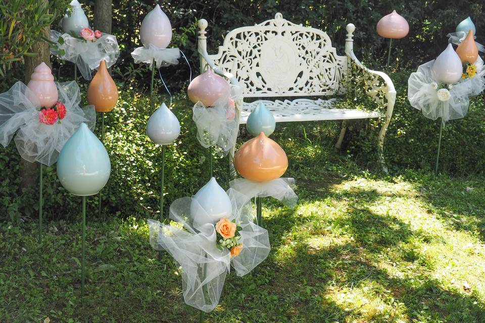 Allestimento matrimonio piumbi