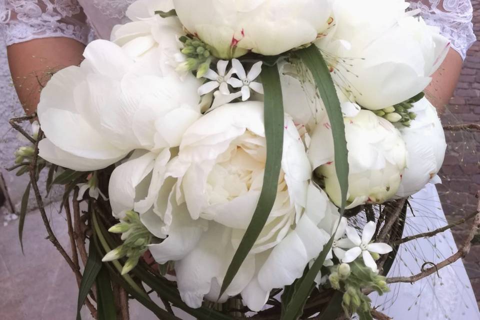 Bouquet romantico di peonie