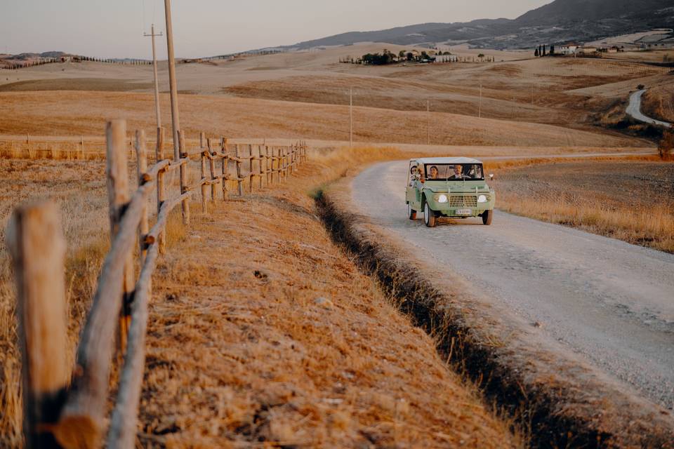 Mehari in Val D'orcia
