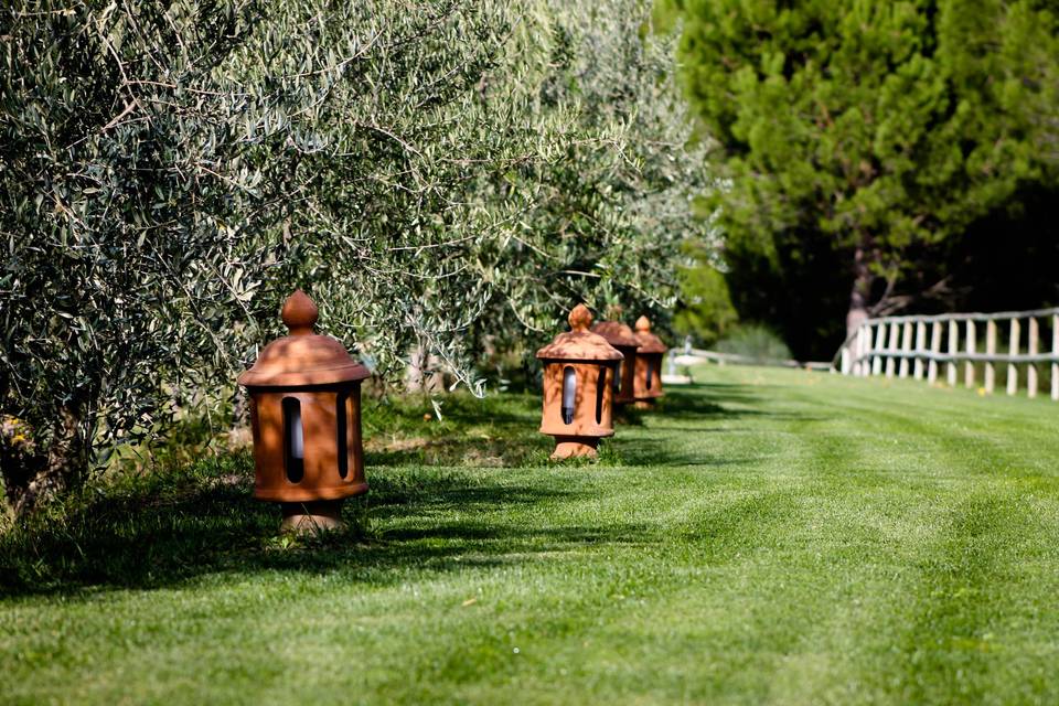 Giardino piscina