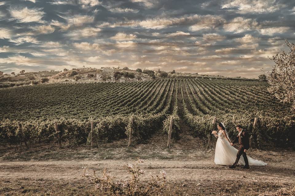 Sposi tra le vigne
