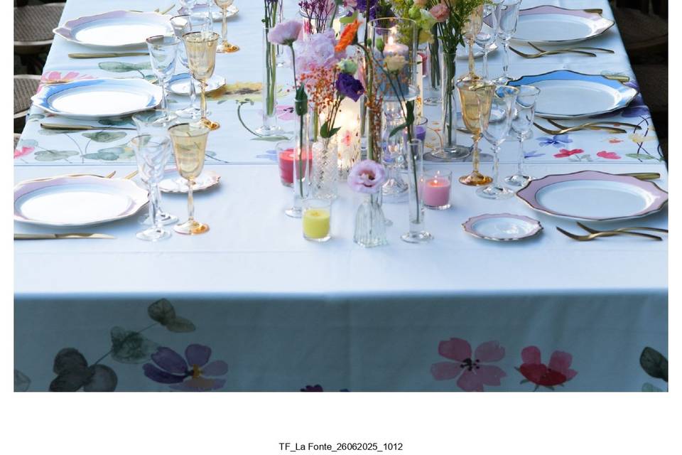 Mise en place giardino piscina