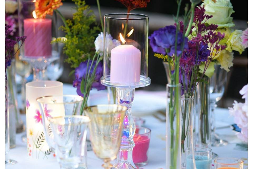 Mise en place giardino piscina