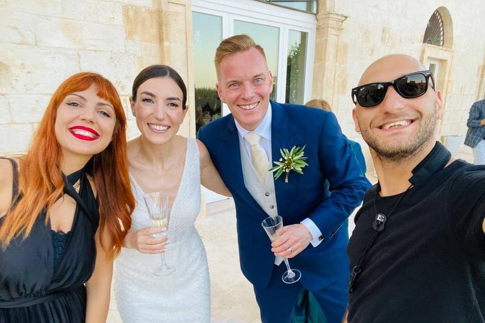 Foto con i nostri sposi