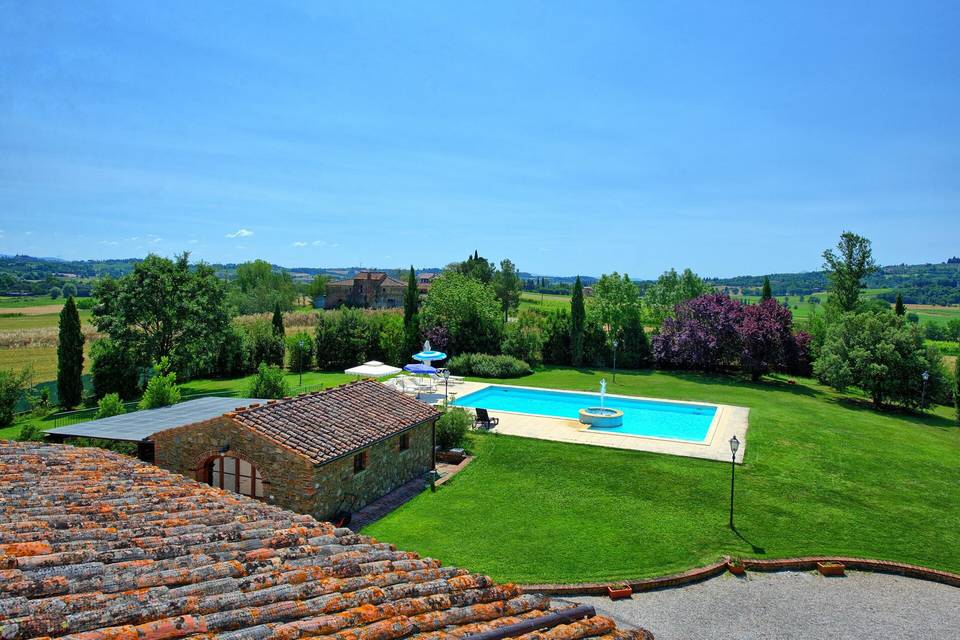 Parco frontale vista terrazza