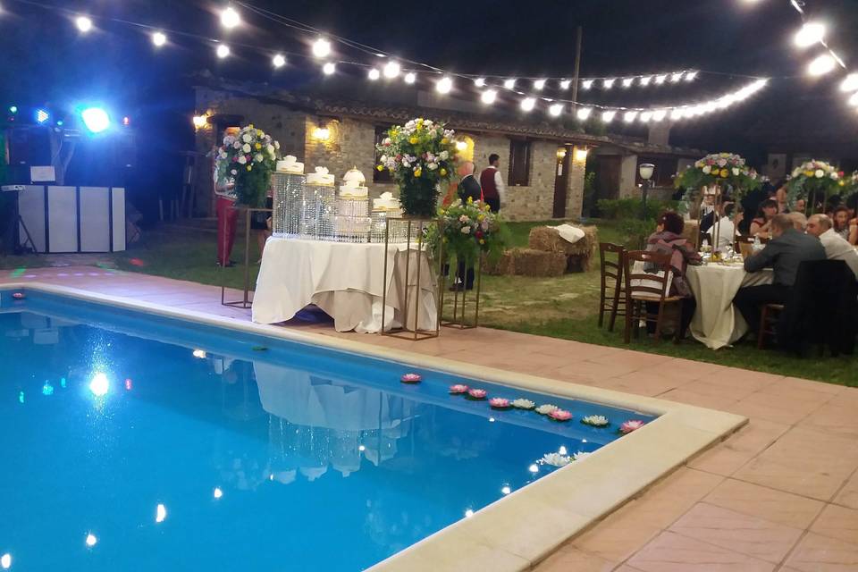 Matrimonio in piscina