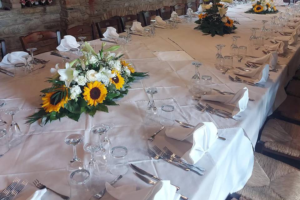 Sala ricevimenti rustica