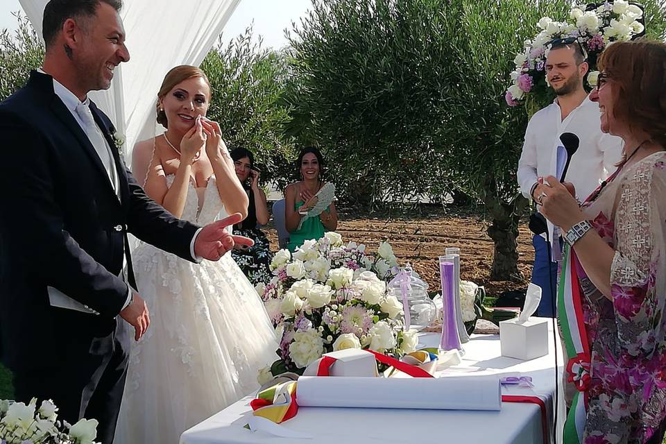 Sposa emozionata