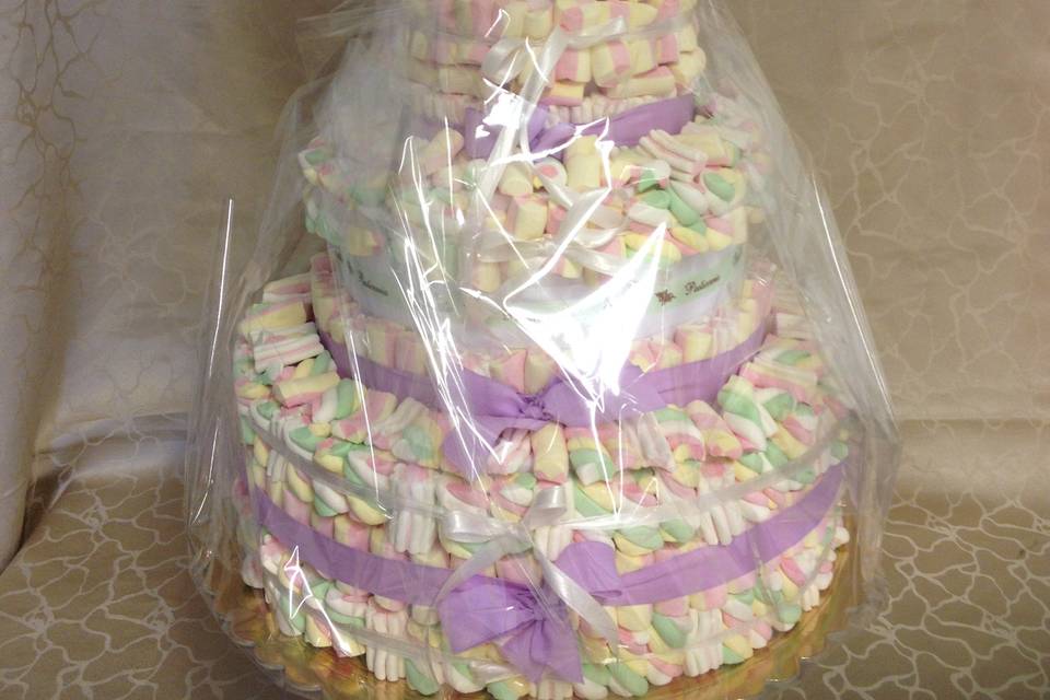 Murshmallow wedding cake