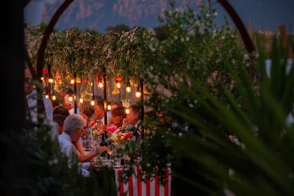 Cena in giardino
