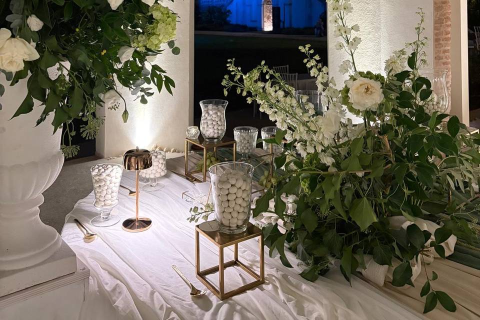 Allestimento confettata