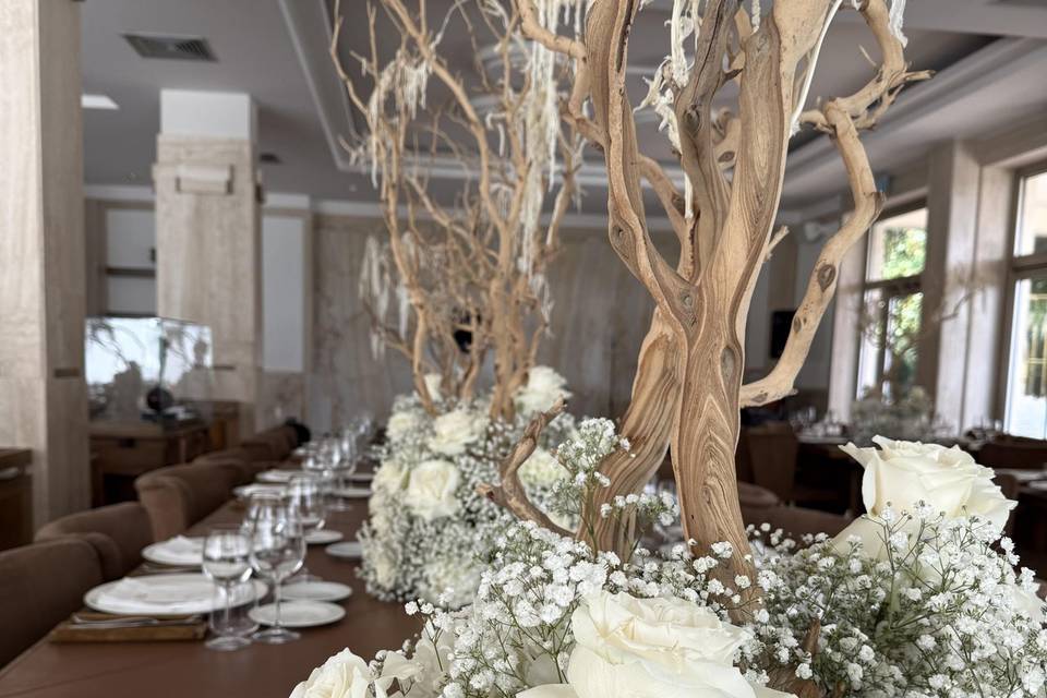 allestimento tavoli