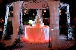 Illuminazione gazebo per torta