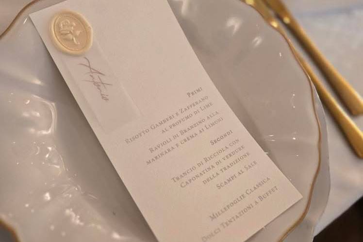 White menu