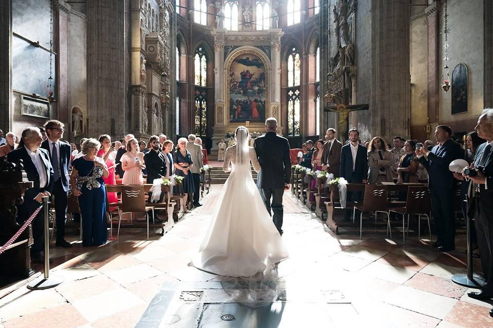 Bride with horse - Isola Verde