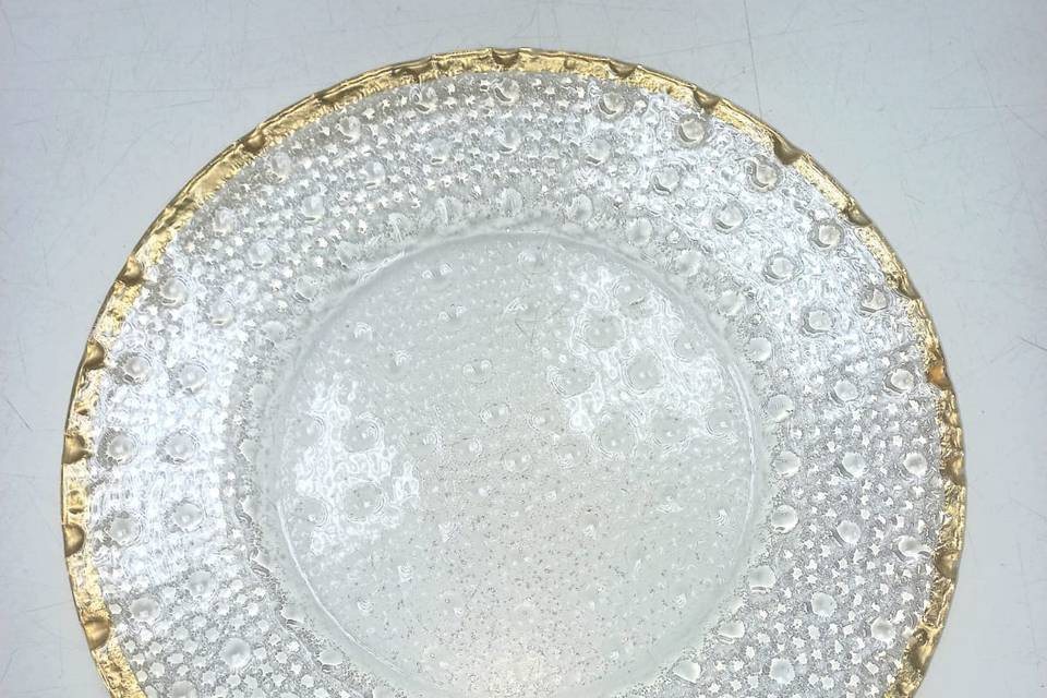 Sottopiatto filo oro