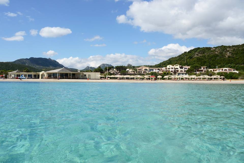 Hotel view from the sea