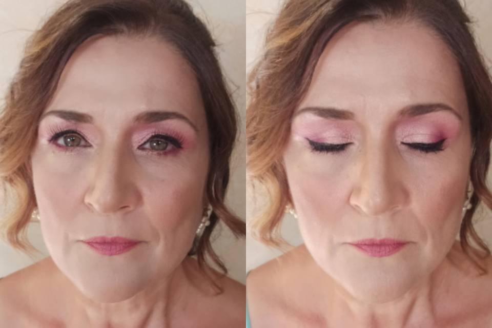 Fucsia make-up