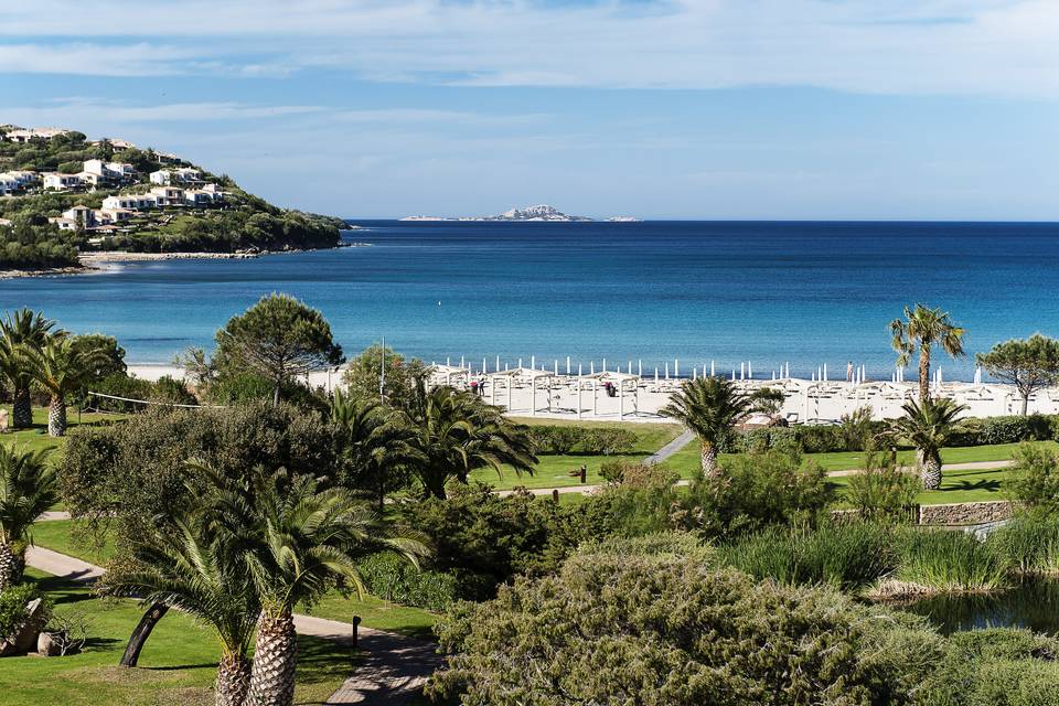 Hotel view from the sea