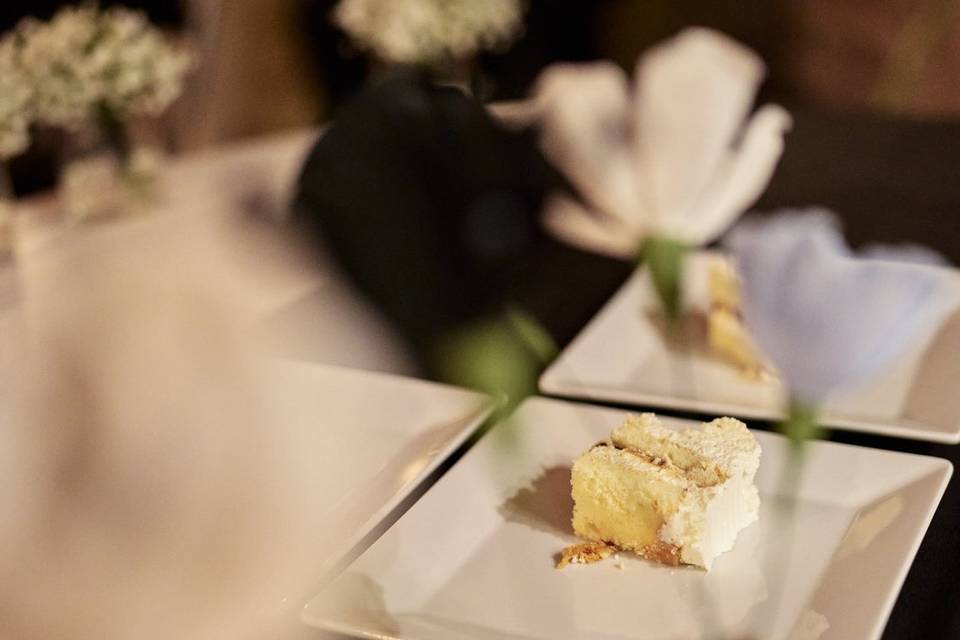 La torta servita