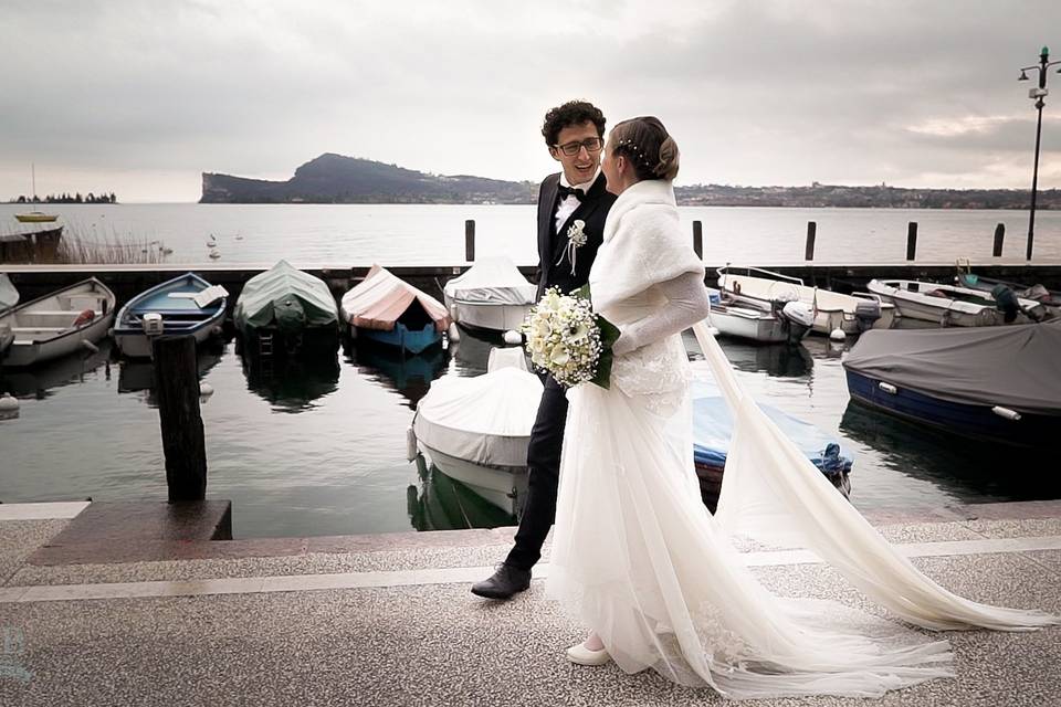 Wedding rain in Salò