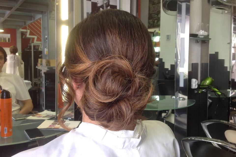 Chignon romantico