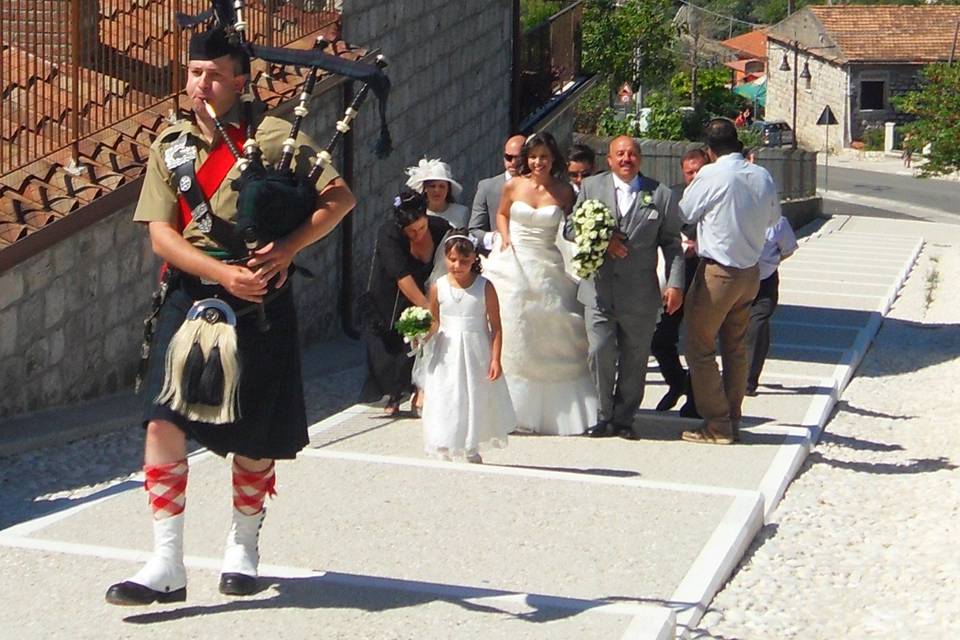 Benevento scottish piper