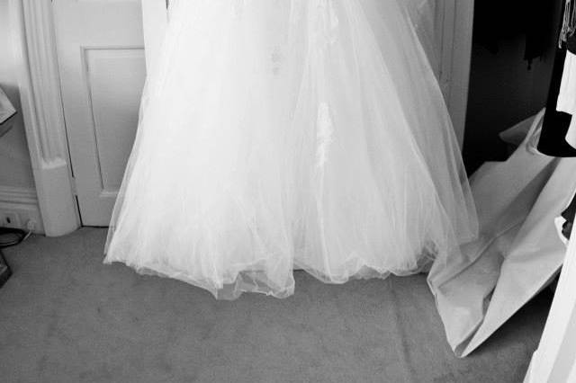 The bridal dress