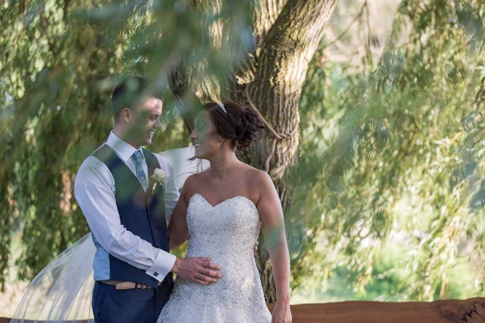 The bride and the groom