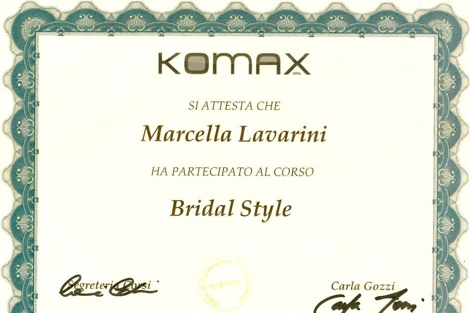 Attestato Bridal Style