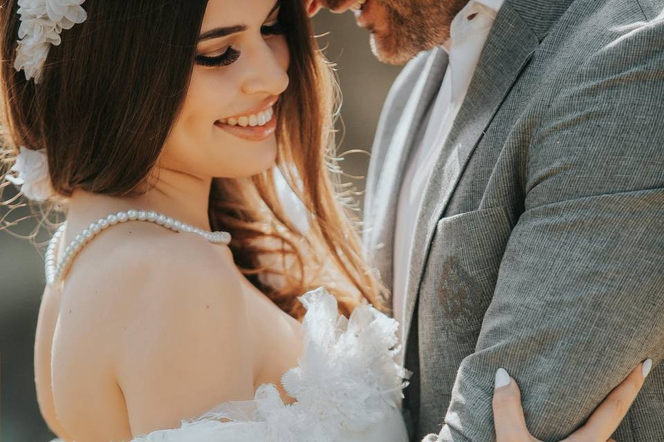 Coopia di sposi matrimonio