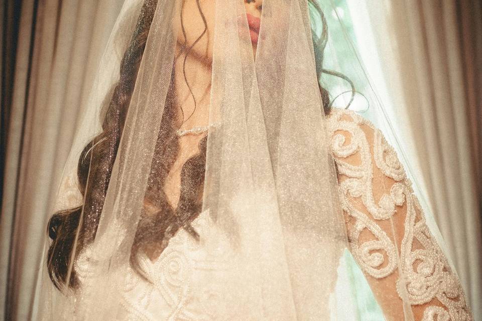Sposa abito con velo
