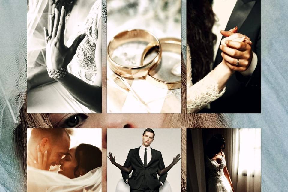 Foto collage matrimonio