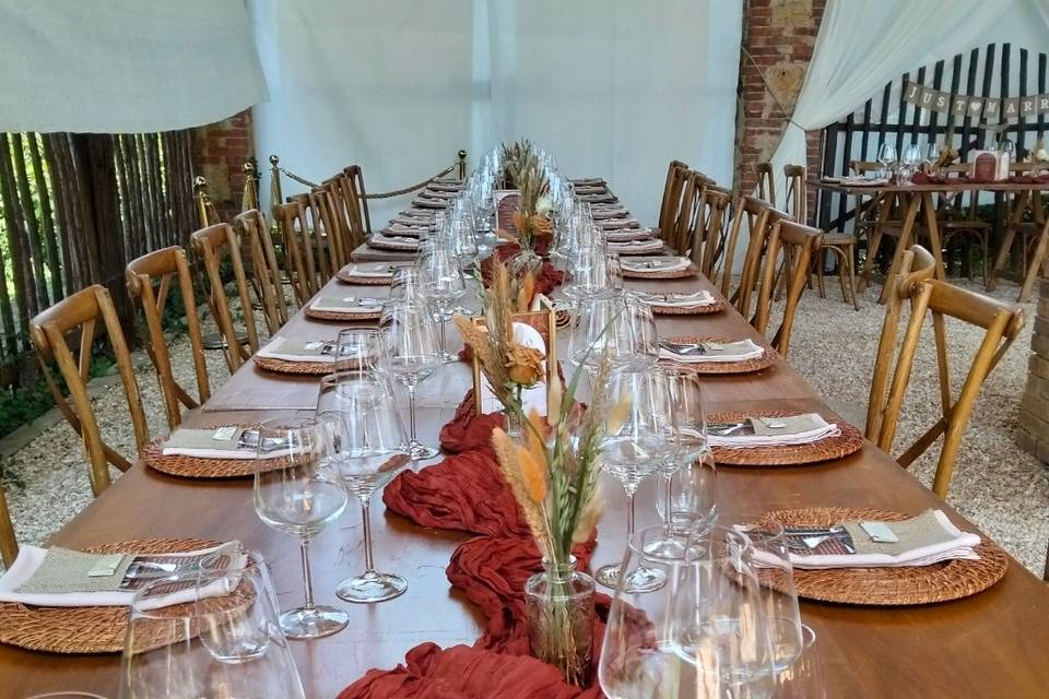 Allestimento tavoli